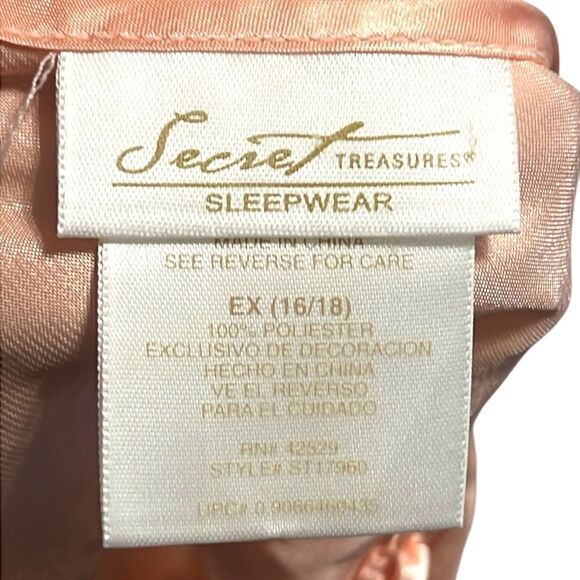 Y2K Babydoll Tank Woman's Size 16/18 Camisole Split Bodice Lace Satin Sleepwear - Picture 8 of 9